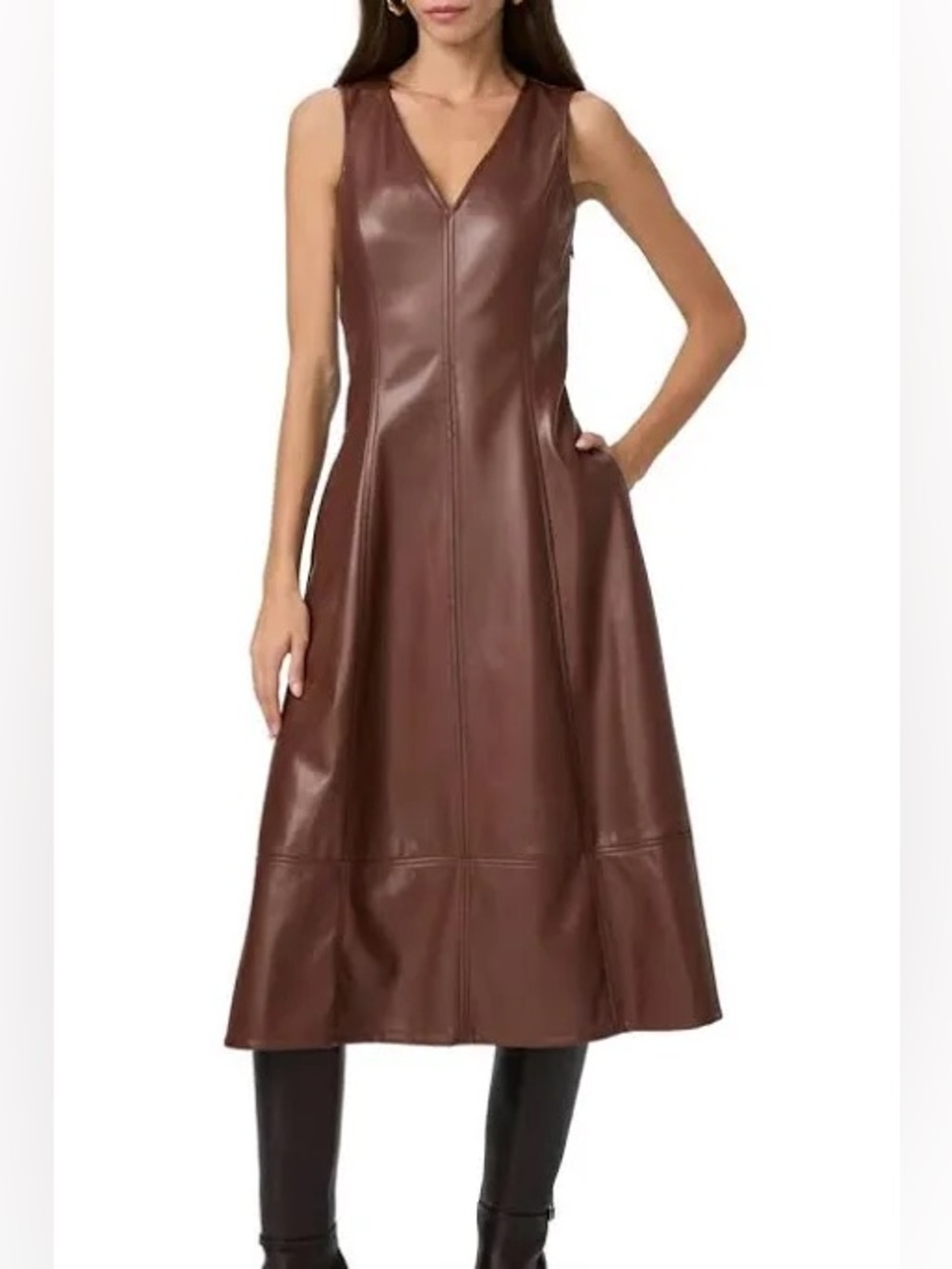 NWT PAIGE Fiorella Dress in French Press Sz 6